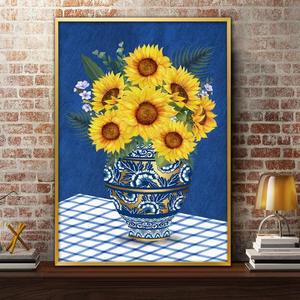 해바라기그림심플 액자 A2 7SUN5 풍수그림 돈들어오는