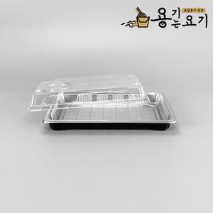XYW-09 실버 초밥용기 직사각 스시포장 회 포장용기 세트 (300개)
