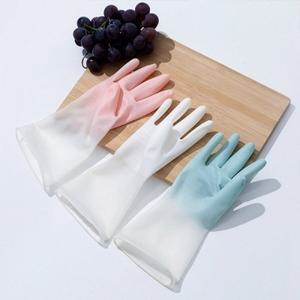 파스텔 투톤 고무장갑 주방 설거지 청소용