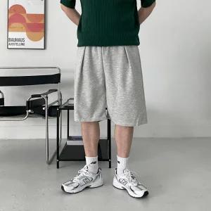 [모노폴로지]남자버뮤다팬츠 남자와이드반바지 남성6부반바지