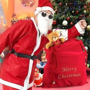 산타복 6종 보급형 크리스마스 유치원 산타 보따리 옷 (WFHOQDK)