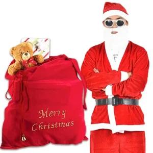 산타복 6종 고급형 크리스마스 유치원 산타 보따리 옷 (WFHOQDH)