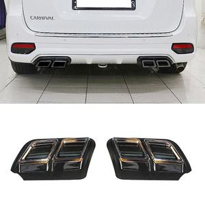 올뉴카니발 더뉴카니발 부착형 듀얼 머플러팁 디퓨져 튜닝