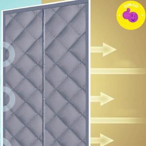 양문형 방풍비닐커튼 베란다 바람막이 자석여닫이 누빔 방한커튼 거실 출입문 단열효과 엠보싱