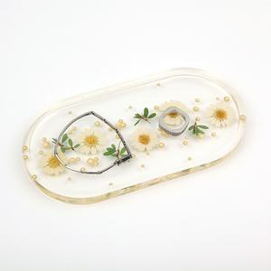 프레스코21 레진 공예 실리콘 몰드 타원 미니쟁반 트레이