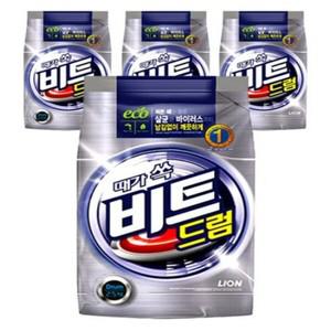 비트 가루 세탁세제 드럼 2.5kg 파우치 x 4개