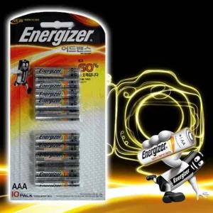 B에너자이저어드밴스AAA건전지10팩LR3밧데리60프로 (WFHU1ME)