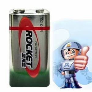 B로케트 9V 망간 건전지 6F22 FC-1 밧데리 1P (WFHU1LU)