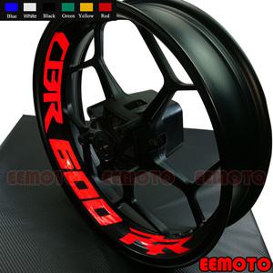 커스텀 내부 림 데칼 휠 반사 스티커 스트라이프 방수 오토바이 CBR 600 1000 RR 250R 300R 500R 650R 용 4