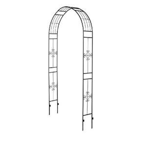 스텐 울타리 아치 대문 펜스 지지대 터널 조립식 아치형 포도 휀스 야외 덩굴 철제