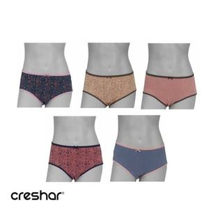 크레샤르 텐셀 여성 삼각 맥시 팬티 2302 5종세트 105