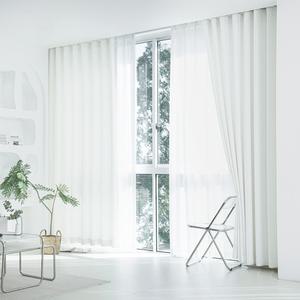 플러스창 도브화이트 형상기억 암막커튼