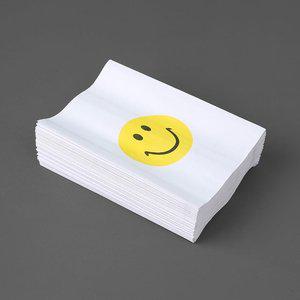 고품질 M형 스마일 종이봉투 미니물건휴대 선물종이봉투 구디백 디자인페이퍼백 도아리봉투 (WFHYEFF)