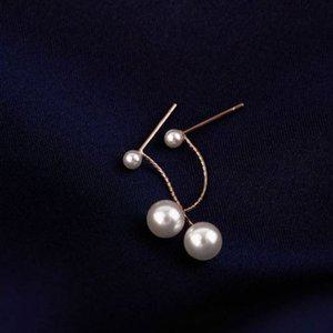 ES050E LOICMCBD 드롭 6mm 귀걸이 진주 시후주얼리 화이트골드