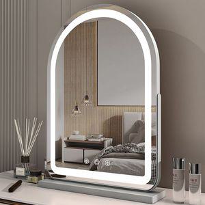 LED 화장대 탁상거울 미러 거울 스탠드 간접 조명 조명거울