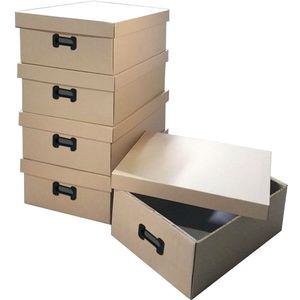 5겹 중대형 종이수납함 380X510X182mm 5개