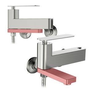 지리드 ZD-2040BN 스텐 욕조 수전 샤워겸용 벽붙이 국내제작 샤워 수도꼭지 욕조용 화장실