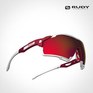 루디 선글라스 컷라인 매트메를로-화이트 레드미러 SP633812-0001 스포츠 고글