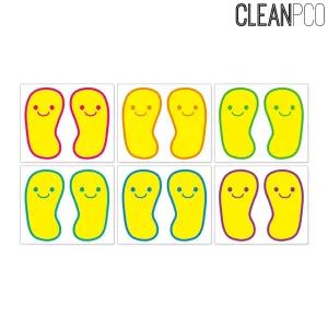 (6색혼합) 가꿈 환경구성 발바닥스티커/바닥/유치원/환경/구성/발모양/스티커/안전/질서/모양/데코/줄서기