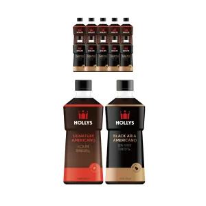 할리스 시그니처 아메리카노 550ml, 6입, 1개+블랙아리아 아메리카노 550ml, 6입, 1개 (총 12개)
