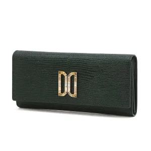 [닥스](센텀시티점)DCWA5F284E2 [25FW][프리미엄][ALEXA] 알렉사 그린 고급 크리스탈 DD장식 장지갑