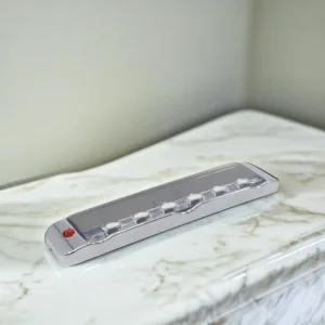 자동차 LED 경광등 태양열 크롬 사각 26패턴 싸이키 경고등 부착식 조명 램프 진동감지