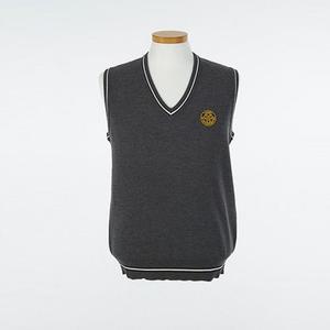 화이트 블랙라인 (증산중) 교복몰 조끼 니트 그레이