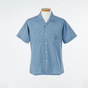 하늘색 (영락고) 교복몰 스트라이프 반팔셔츠 교복셔