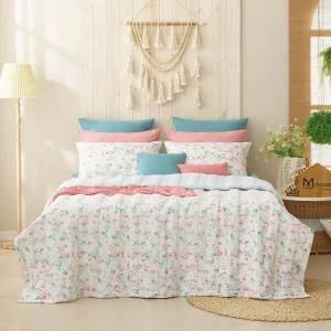 PHG 박홍근 광목 순면100 여름 줄누비 이불 패드세트 Q