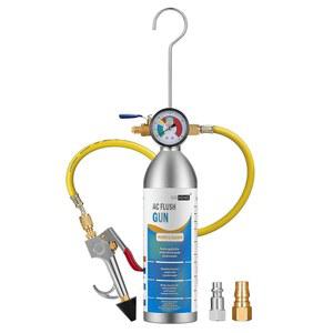 R134 R12 R22 R410 및 R404 A/C 시스템용 기압계가 장착된 VIVOHOME AC 플러시 키트 에어컨 플러싱