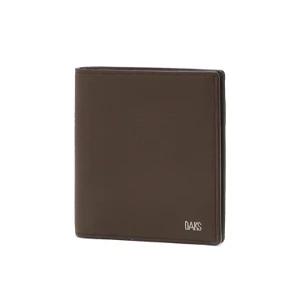 닥스 액세서리 남성 24FW [스테디셀러]브라운 로고장식 소가죽 중지갑 WBHO4F576W3