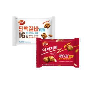 포스트 휴대용 단백질바 미니+ 에너지바 미니 액티브