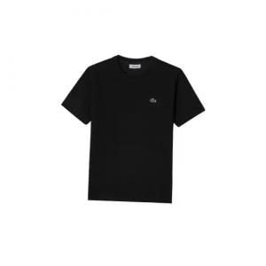 (매장정품) LACOSTE 여성 기능성 면 반팔 티셔츠 [블랙] TH781E-55GF031 118005