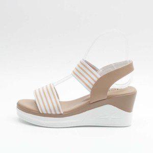 [제이시]제이시 7cm 여름 통굽 웨지샌들 소가죽 발편한 S142