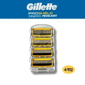 질레트 프로쉴드 옐로우 리필용 면도날 4개 코스트코