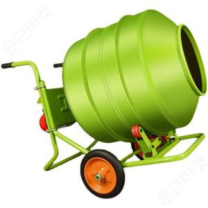 소형 건설용 레 믹서 교반기 모래 페달 이동식 클래식 120L 믹싱 배합기계 콘크리트