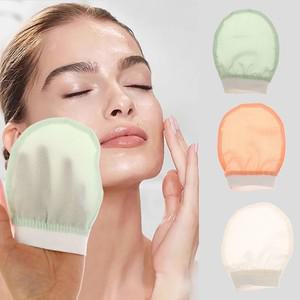 1PCS 실크 엑스 폴리 에이 팅 페이스 워시 뷰티 타올 소프트 스킨 목욕 스크럽 장갑