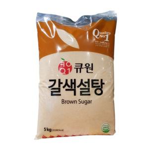 큐원 갈색설탕 5kg 1개