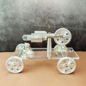 스털링 엔진 발전기 탱크 과학 실험 금속 물리학 완성된 차량 과학키트 미니