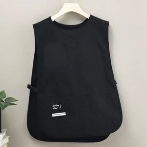 조끼 65x45cm 앞치마/생활방수 /카페 작업복 통기 조끼/오버핏 나시 웨이스트 남녀 공용