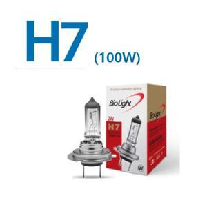 대성부품 BIO LIGHT 라이트 전구 라이트큐 24V H7 100W 화물차 대형트럭 메가 파비스 트라고 엑시언트 노브