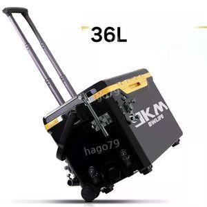 바퀴형 태클 박스 36L 보관 아이스박스 피싱쿨러 캠핑용 버킷