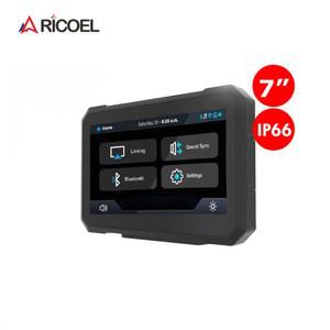 무선 멀티미디어 카플레이 오토바이 슈트 바이크 디스플레이 IP65 방수 방풍 7인치