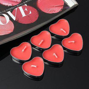 고품질 하트 토티라이트 미니 양초 50p 작은양초 무향미니양초 무향양초 무향티라이트 (WFHXLSX)
