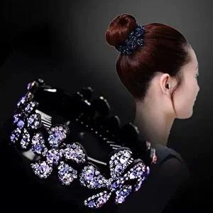 큐빅꽃송이집게핀 똥머리집게핀 올림머리집게핀-W644FE7