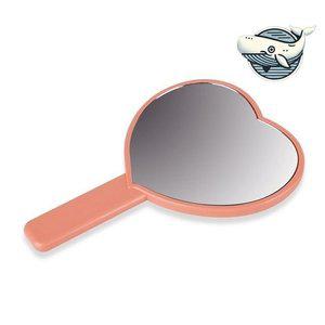 고품질 하트형 휴대용 손거울 미용 스타일리시 휴대용거울 하트모양 공주거울 예쁜거울 (WFH8W29)