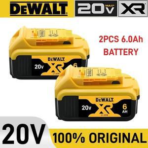 100% 오리지널 20V 6Ah DeWALT호환 배터리 호환 전동 공구 DCF887 DCG405 DCD791 리튬 교체