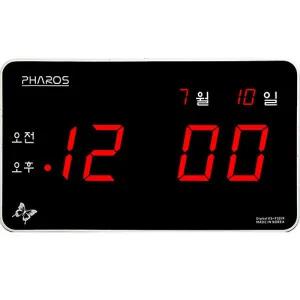 파로스 디지털 ES-F321R 전기 LED 벽시계 날짜 시간