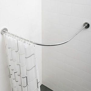 욕실 화장실 스틸 코너 샤워 커튼봉 매장 코너봉