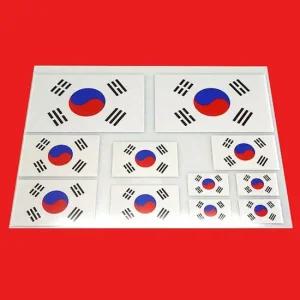 자동차 튜닝 스티커 차량용 데칼 스티커 태극기 11P 자동차스티커튜닝 차량반사스티커